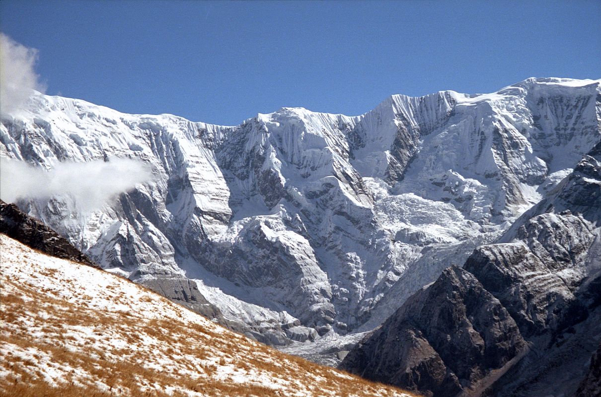106 Grande Barriere From Ridge Above Miristi Khola